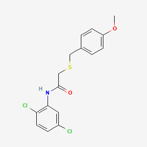 molecular formula C16H15Cl2NO2S B4611348 N-(2,5-dichlorophenyl)-2-[(4-methoxybenzyl)thio]acetamide 