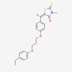 5-{4-[3-(4-ethylphenoxy)propoxy]benzylidene}-3-methyl-2-thioxo-1,3-thiazolidin-4-one