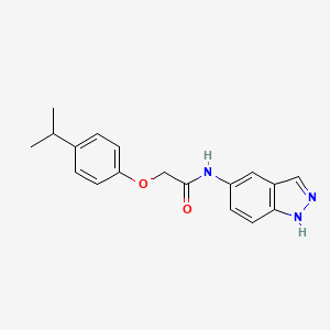 molecular formula C18H19N3O2 B4611421 N-1H-indazol-5-yl-2-(4-isopropylphenoxy)acetamide 