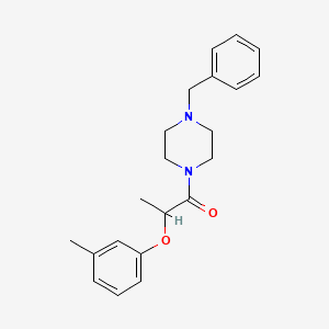 1-benzyl-4-[2-(3-methylphenoxy)propanoyl]piperazine