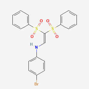 N-[2,2-bis(phenylsulfonyl)vinyl]-4-bromoaniline