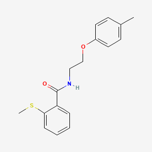 molecular formula C17H19NO2S B4611461 N-[2-(4-methylphenoxy)ethyl]-2-(methylthio)benzamide 