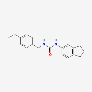 N-(2,3-dihydro-1H-inden-5-yl)-N'-[1-(4-ethylphenyl)ethyl]urea