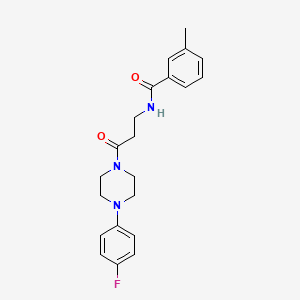 N-{3-[4-(4-fluorophenyl)-1-piperazinyl]-3-oxopropyl}-3-methylbenzamide