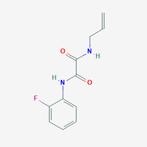 molecular formula C11H11FN2O2 B4611685 N-烯丙基-N'-(2-氟苯基)乙二酰胺 