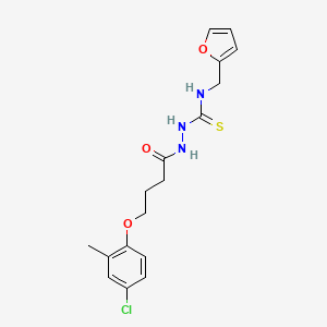 2-[4-(4-chloro-2-methylphenoxy)butanoyl]-N-(2-furylmethyl)hydrazinecarbothioamide