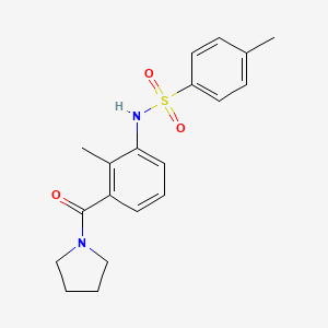 4-methyl-N-[2-methyl-3-(1-pyrrolidinylcarbonyl)phenyl]benzenesulfonamide