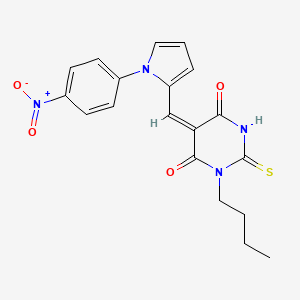 1-butyl-5-{[1-(4-nitrophenyl)-1H-pyrrol-2-yl]methylene}-2-thioxodihydro-4,6(1H,5H)-pyrimidinedione