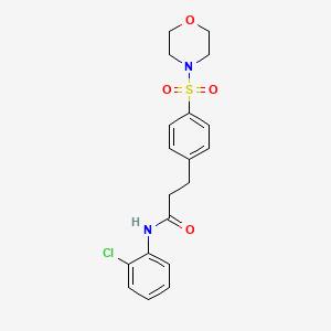 N-(2-chlorophenyl)-3-[4-(4-morpholinylsulfonyl)phenyl]propanamide