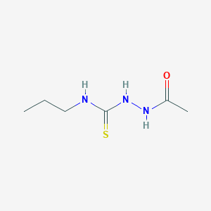 molecular formula C6H13N3OS B4611785 2-乙酰基-N-丙基肼硫代甲酰胺 