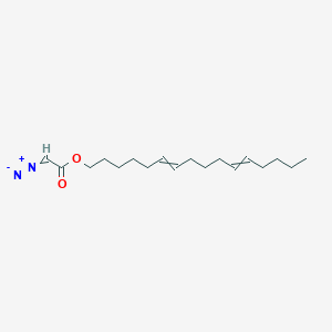 molecular formula C18H30N2O2 B046118 Hexadeca-6,11-dienyl 2-diazoacetate CAS No. 114318-33-1