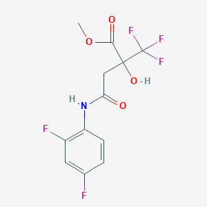 methyl 4-[(2,4-difluorophenyl)amino]-2-hydroxy-4-oxo-2-(trifluoromethyl)butanoate