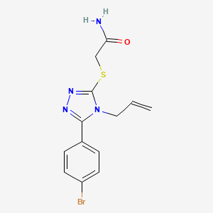 2-{[4-allyl-5-(4-bromophenyl)-4H-1,2,4-triazol-3-yl]thio}acetamide