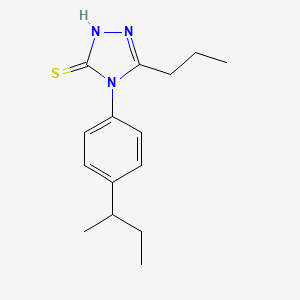 molecular formula C15H21N3S B4611835 4-(4-叔丁苯基)-5-丙基-4H-1,2,4-三唑-3-硫醇 