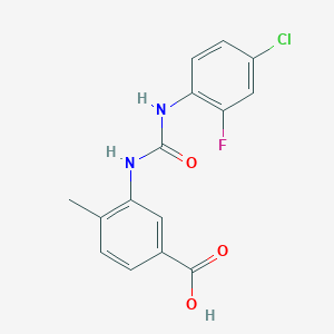 3-({[(4-chloro-2-fluorophenyl)amino]carbonyl}amino)-4-methylbenzoic acid