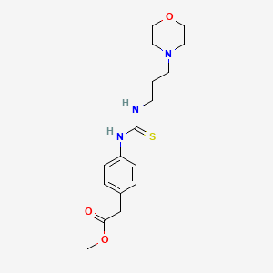 molecular formula C17H25N3O3S B4611982 4-[({[3-(4-吗啉基)丙基]氨基}羰硫代)氨基]苯基}乙酸甲酯 