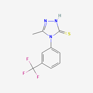 5-methyl-4-[3-(trifluoromethyl)phenyl]-4H-1,2,4-triazole-3-thiol