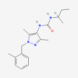 N-(sec-butyl)-N'-[3,5-dimethyl-1-(2-methylbenzyl)-1H-pyrazol-4-yl]urea