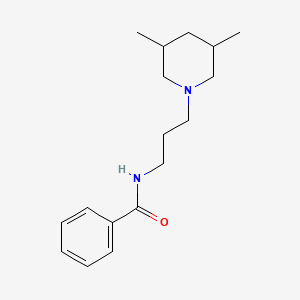 molecular formula C17H26N2O B4612071 N-[3-(3,5-dimethyl-1-piperidinyl)propyl]benzamide 