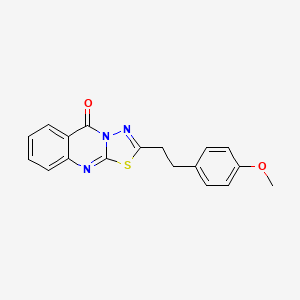 2-[2-(4-methoxyphenyl)ethyl]-5H-[1,3,4]thiadiazolo[2,3-b]quinazolin-5-one