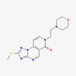 2-(methylthio)-7-[2-(4-morpholinyl)ethyl]pyrido[3,4-e][1,2,4]triazolo[1,5-a]pyrimidin-6(7H)-one