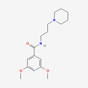 molecular formula C17H26N2O3 B4612129 3,5-dimethoxy-N-[3-(1-piperidinyl)propyl]benzamide 