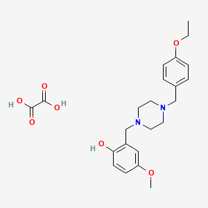 2-{[4-(4-ethoxybenzyl)-1-piperazinyl]methyl}-4-methoxyphenol ethanedioate (salt)