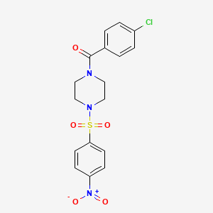 1-(4-chlorobenzoyl)-4-[(4-nitrophenyl)sulfonyl]piperazine