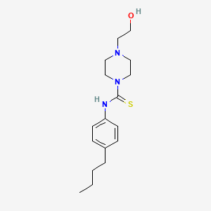 molecular formula C17H27N3OS B4612200 N-(4-butylphenyl)-4-(2-hydroxyethyl)-1-piperazinecarbothioamide 