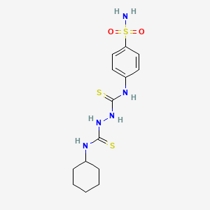 N-[4-(aminosulfonyl)phenyl]-N'-cyclohexyl-1,2-hydrazinedicarbothioamide