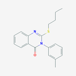 molecular formula C19H20N2OS B4612223 2-(丁基硫基)-3-(3-甲基苯基)-4(3H)-喹唑啉酮 