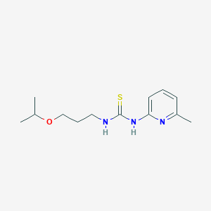 molecular formula C13H21N3OS B4612225 N-(3-isopropoxypropyl)-N'-(6-methyl-2-pyridinyl)thiourea 