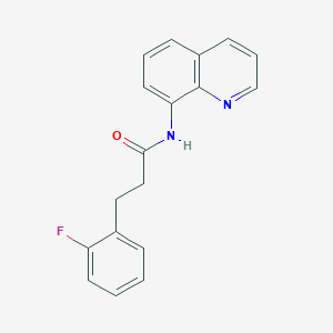 molecular formula C18H15FN2O B4612252 3-(2-fluorophenyl)-N-8-quinolinylpropanamide 