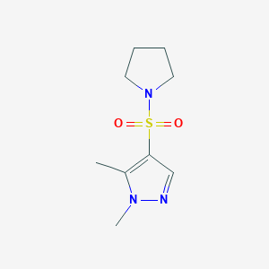 1,5-dimethyl-4-(1-pyrrolidinylsulfonyl)-1H-pyrazole