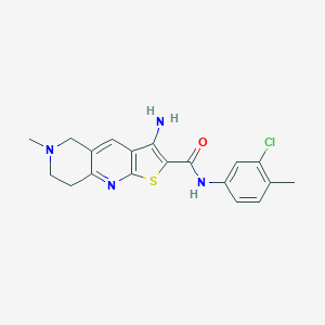 3-amino-N-(3-chloro-4-methylphenyl)-6-methyl-5,6,7,8-tetrahydrothieno[2,3-b][1,6]naphthyridine-2-carboxamide