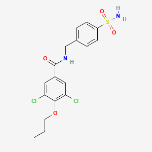 N-[4-(aminosulfonyl)benzyl]-3,5-dichloro-4-propoxybenzamide