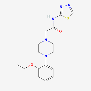 2-[4-(2-ethoxyphenyl)-1-piperazinyl]-N-1,3,4-thiadiazol-2-ylacetamide