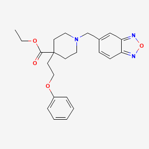 ethyl 1-(2,1,3-benzoxadiazol-5-ylmethyl)-4-(2-phenoxyethyl)-4-piperidinecarboxylate