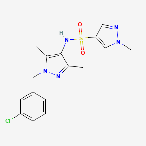 N-[1-(3-chlorobenzyl)-3,5-dimethyl-1H-pyrazol-4-yl]-1-methyl-1H-pyrazole-4-sulfonamide