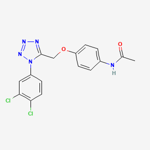 molecular formula C16H13Cl2N5O2 B4612421 N-(4-{[1-(3,4-dichlorophenyl)-1H-tetrazol-5-yl]methoxy}phenyl)acetamide 