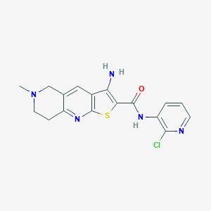 3-amino-N-(2-chloro-3-pyridinyl)-6-methyl-5,6,7,8-tetrahydrothieno[2,3-b][1,6]naphthyridine-2-carboxamide