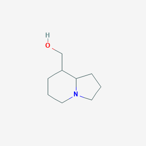 molecular formula C9H17NO B046125 (Octahydro-indolizin-8-YL)-methanol CAS No. 111975-29-2