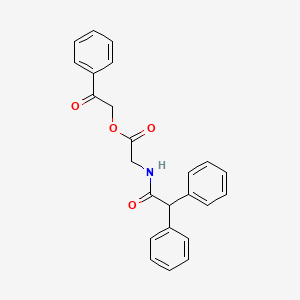 2-oxo-2-phenylethyl N-(diphenylacetyl)glycinate