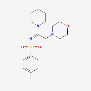 4-methyl-N-[2-(4-morpholinyl)-1-(1-piperidinyl)ethylidene]benzenesulfonamide