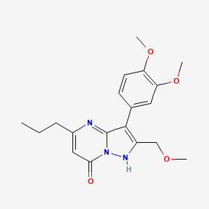 3-(3,4-dimethoxyphenyl)-2-(methoxymethyl)-5-propylpyrazolo[1,5-a]pyrimidin-7(4H)-one