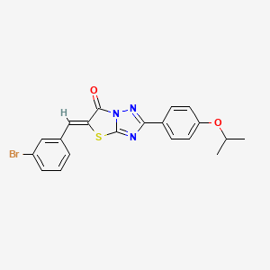 5-(3-bromobenzylidene)-2-(4-isopropoxyphenyl)[1,3]thiazolo[3,2-b][1,2,4]triazol-6(5H)-one