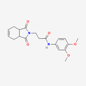 N-(3,4-dimethoxyphenyl)-3-(1,3-dioxo-1,3,3a,4,7,7a-hexahydro-2H-isoindol-2-yl)propanamide