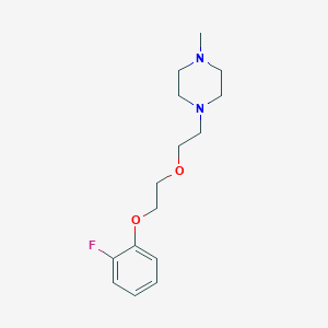 molecular formula C15H23FN2O2 B4612621 1-{2-[2-(2-氟苯氧基)乙氧基]乙基}-4-甲基哌嗪 