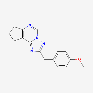 2-(4-methoxybenzyl)-8,9-dihydro-7H-cyclopenta[e][1,2,4]triazolo[1,5-c]pyrimidine