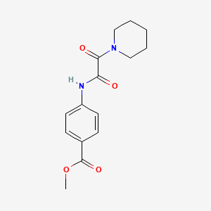 molecular formula C15H18N2O4 B4612643 Methyl 4-[(2-oxo-2-piperidin-1-ylacetyl)amino]benzoate 